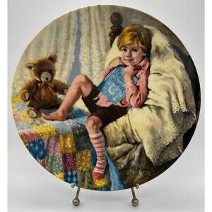 VINTAGE Reco Diddle Diddle Dumpling- 1984 John McClelland 8.5" Plate w Box & COA